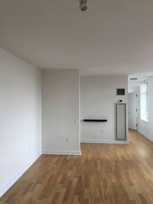 Sharp lines in a Flatiron living room