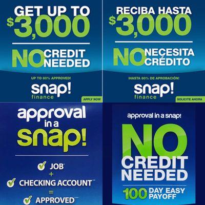 We know offer #SnapFinance! Days no interest  TEXT 30744 to 48078 to APPLY!