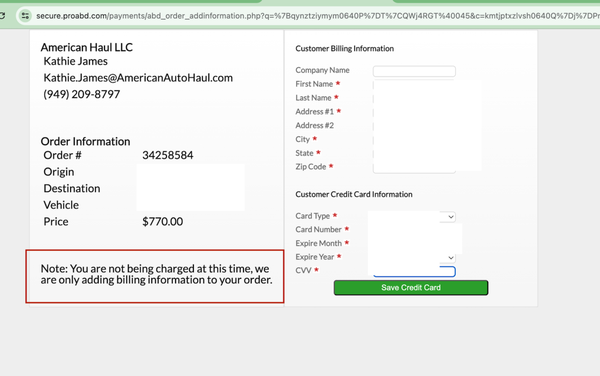 here is the payment portal that clearly shows that I will not be charged, yet I was still charged