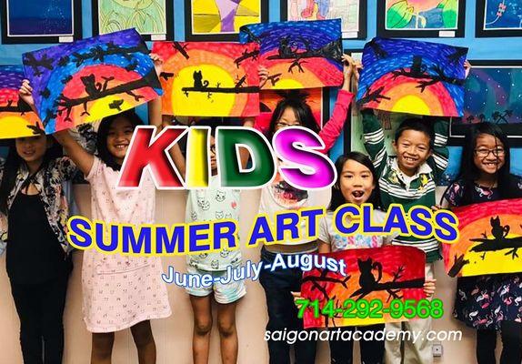 Summer 2019 enrollment open. Call now 714-292-9568, or check in www.saigonartacademy for more information