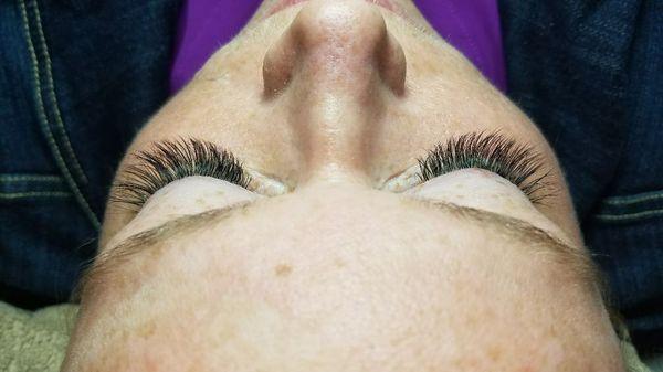 Volume lash extensions