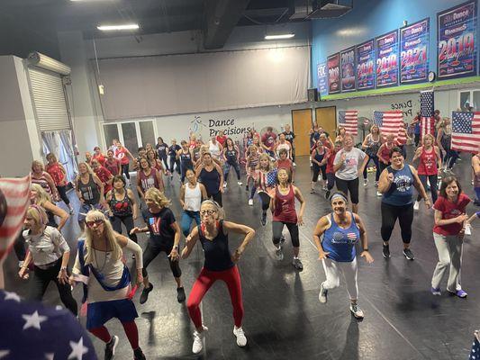 July 4th Jazzercise Class! FUN!