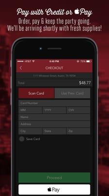 Pay securely and seamlessly with your credit card or Apple Pay.