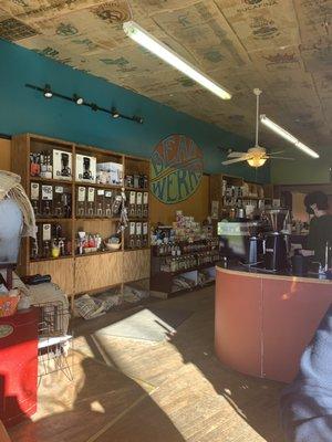 The inside of coffee shop