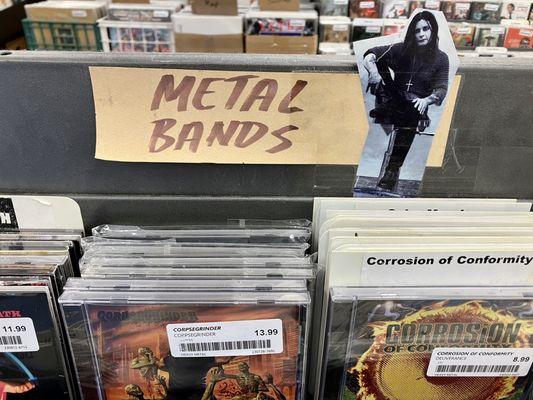 Metal selection is well-stocked.