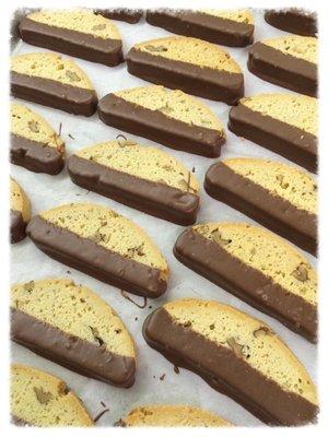 Chocolate Dipped Biscotti