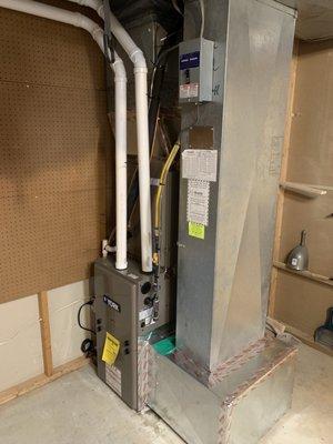 New gas furnace.