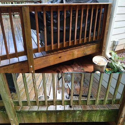 Before and After Deck Railing