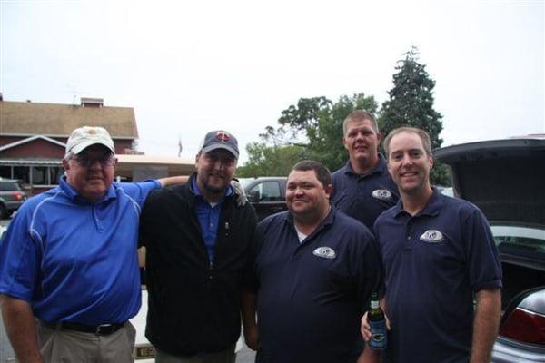 Robert Bilger and Fellow Kiwanis Club Members enjoying time at a Golf Fundraiser