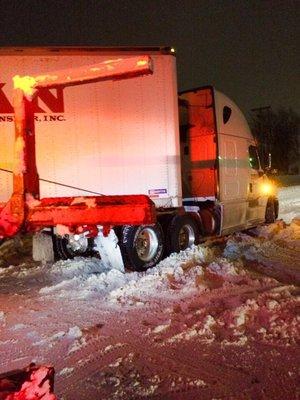 Stuck in the snow is no issue for Adlers Towing