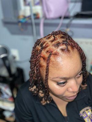 Rope Twist Bob on real locs in New Orleans