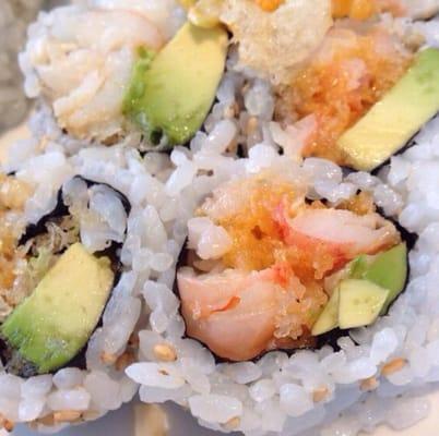 Spicy crunchy shrimp roll.