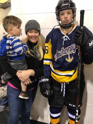 Will work for hockey equipment and Grand-baby spoiling!