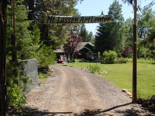 Entrance to the art center off State Hwy 44.