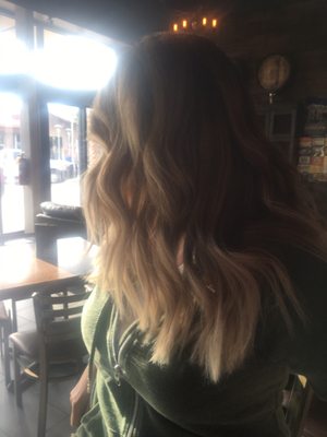 Return of healthy hair with beachy curls. Lotsa of wow gray look from my friends.