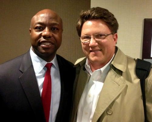 SC Sen. Sen. Tim Scott (R), lobbying healthcare reform.