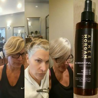 Want to go platinum.  Chris Bailey is an expert in keeping hair healthy while achieving color you want.