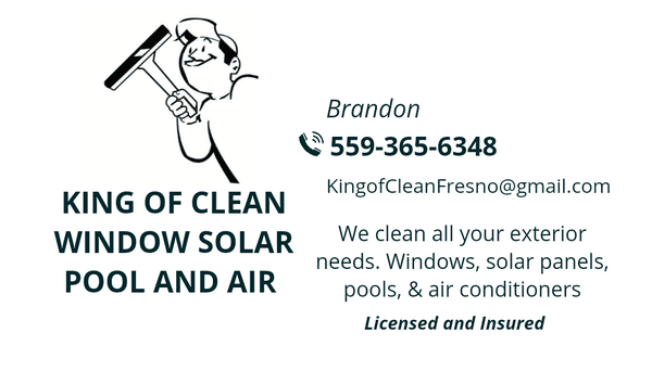 King of Clean Window Solar Pool and Air