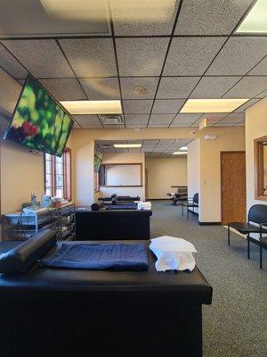 View from our reception office of the treatment area.