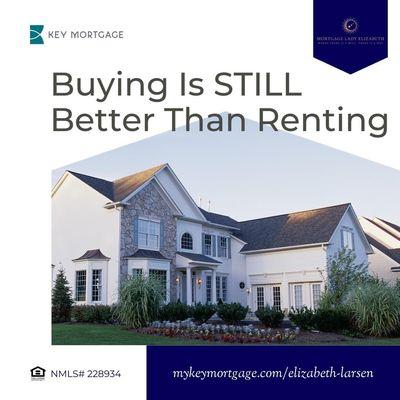 Build on your future, invest in real estate. It will always be better than renting.