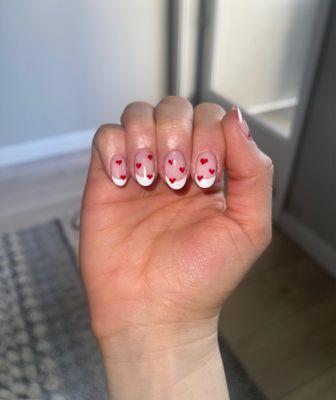 Valentine's Day nails by Nancy!