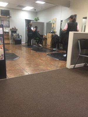 The barbers @work!!