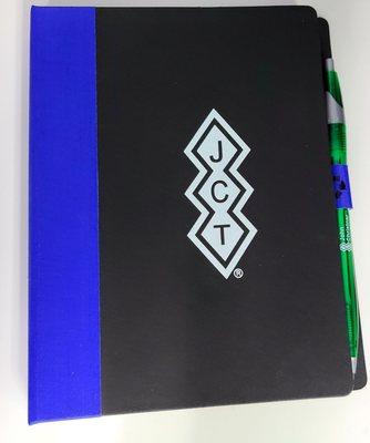 Notebook for taking notes at orientation.