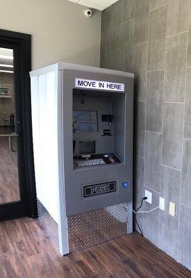 Rent a unit contact-free and avoid the $25 Admin fee with our 24/7 kiosk!