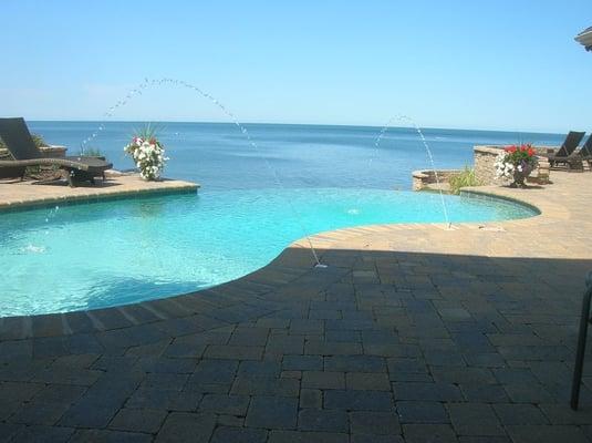 Infinity edge pool.