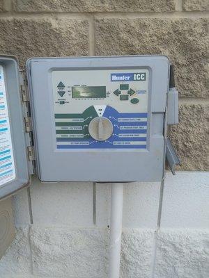 Replaced sprinkler timer