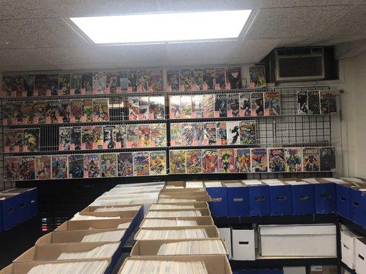 One wall of comics.