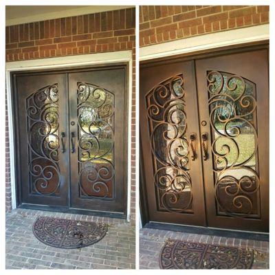 Iron doors look new