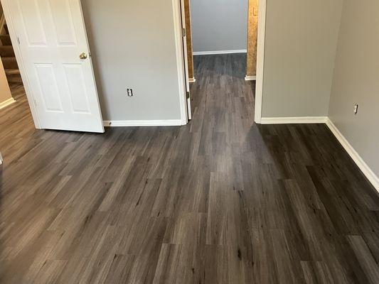 After vinyl plank