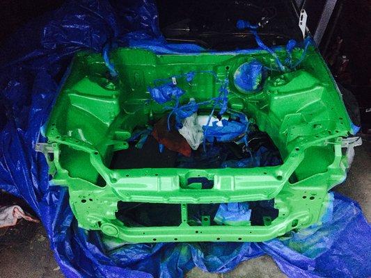 ENGINE BAY CUSTOMIZATION!!!!! Body and paint