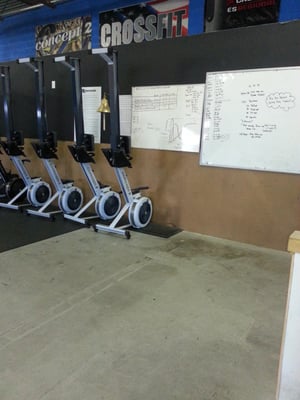 Board with today's workout