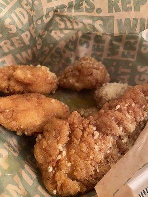 Garlic parm "tenders"