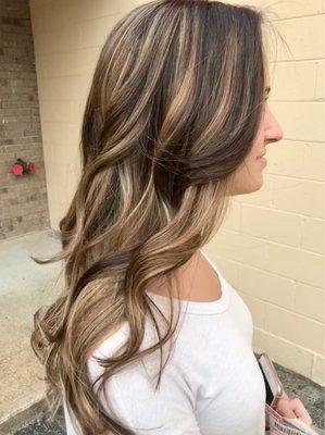 Balayage with extensions