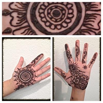 Henna on kids hand By Reema S