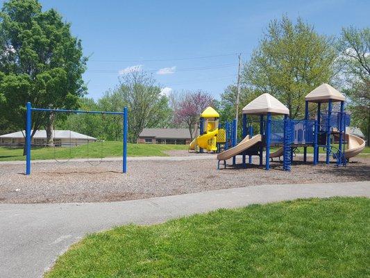 Playground and swings