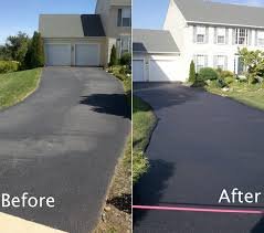 Before and after paving