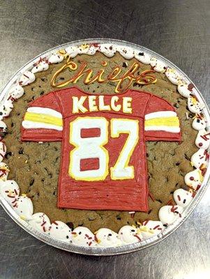 Chiefs Jersey Cookie Cake