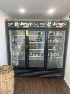 Fridge stock at Jersey Pickles