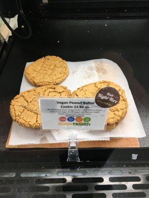 Vegan peanut butter cookie