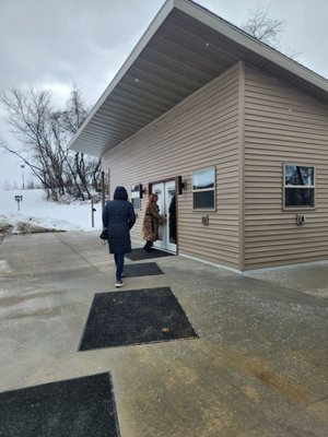 Entering the tasting room