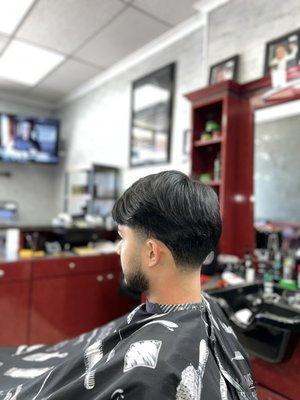 Low taper with texture on top