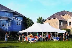 Three tent sizes available - 20'x20, 20'x30', and 20'x40'