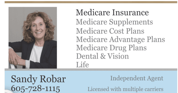 Sandy Robar Insurance
Medicare needs solved!