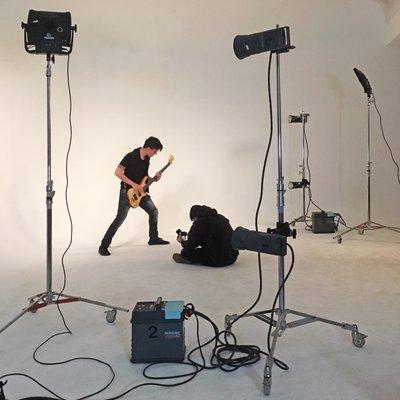 Shooting a music video - Main studio