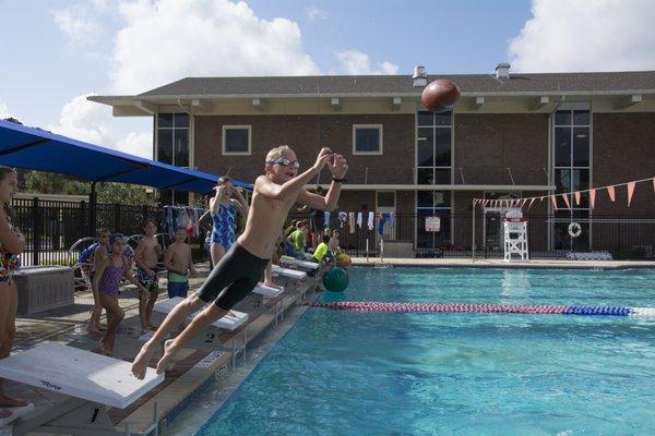 Our students enjoy swimming as a regular part of their physical education program.