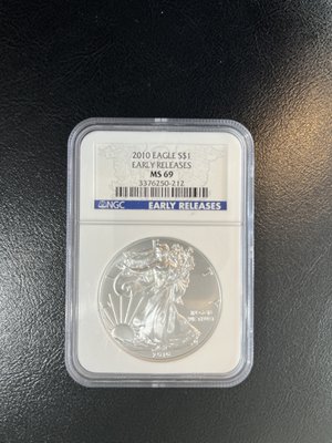 2010 Silver Eagle NGC MS69 Early Releases